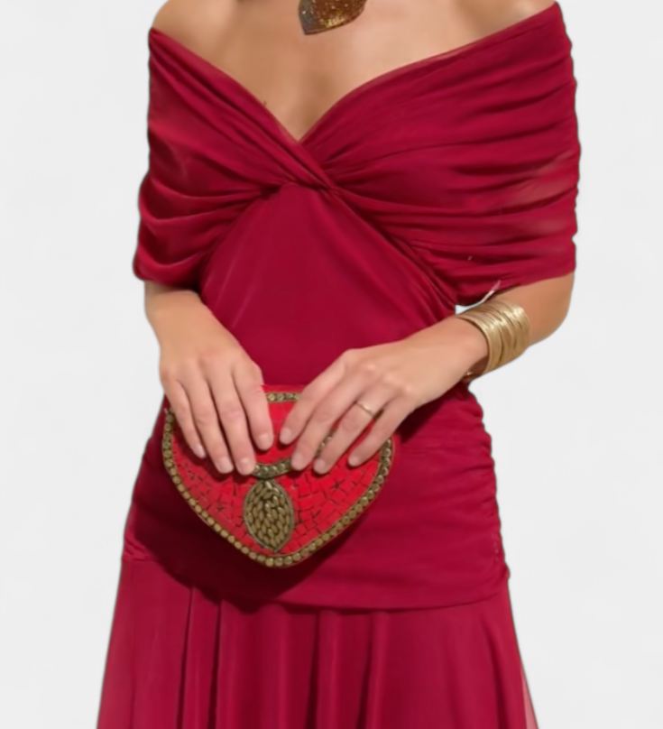 Luana - Elegantna haljina s V-izrezom