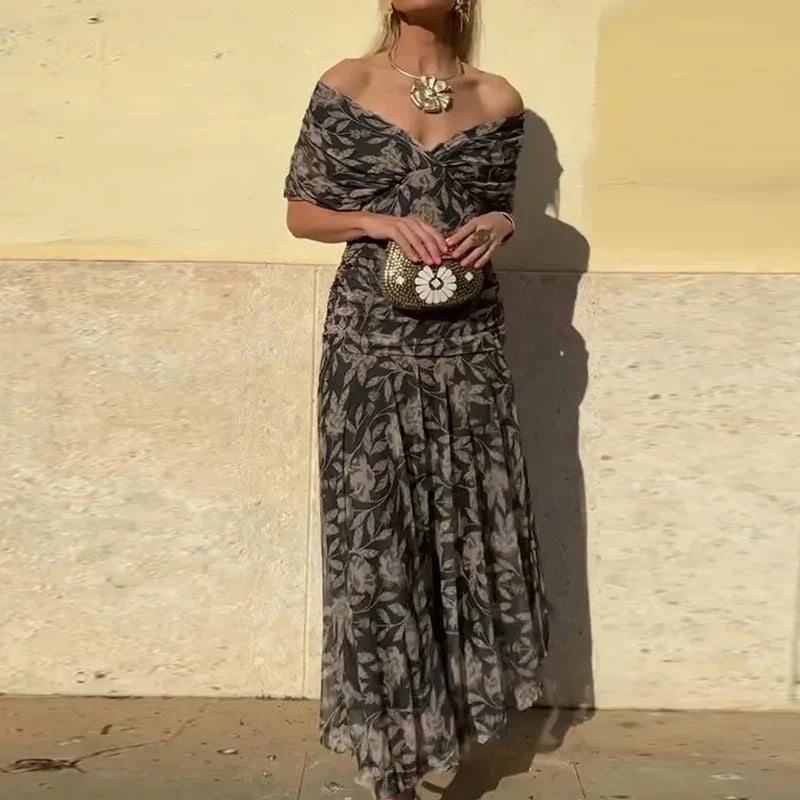 Luana - Elegantna haljina s V-izrezom