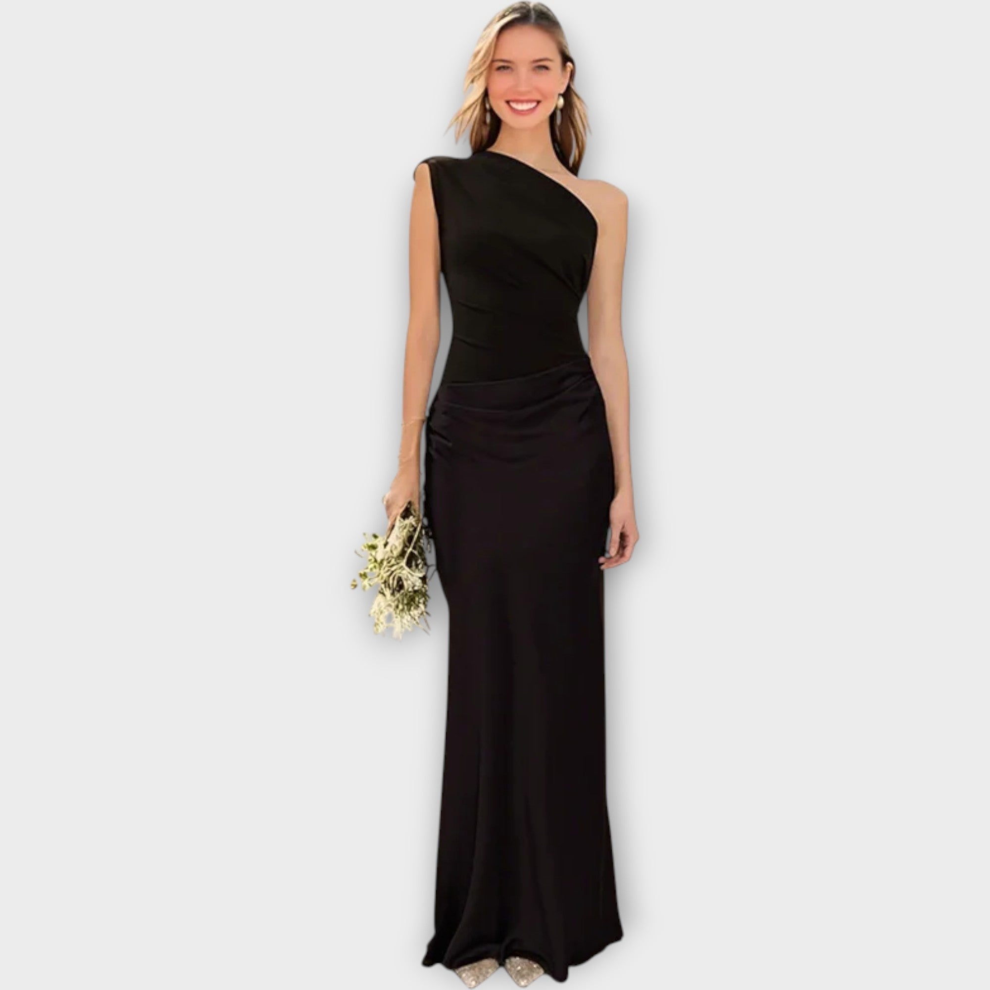 Amber Enoramni Satin Maxi Dress