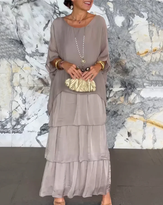 Lara – Vestido longo fluido elegante