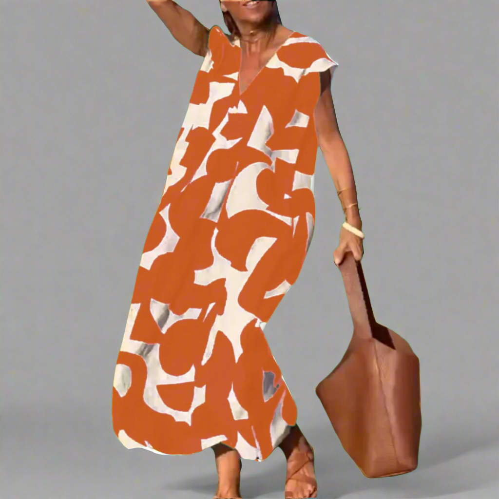 Obleka s tkaninskim vzorcem