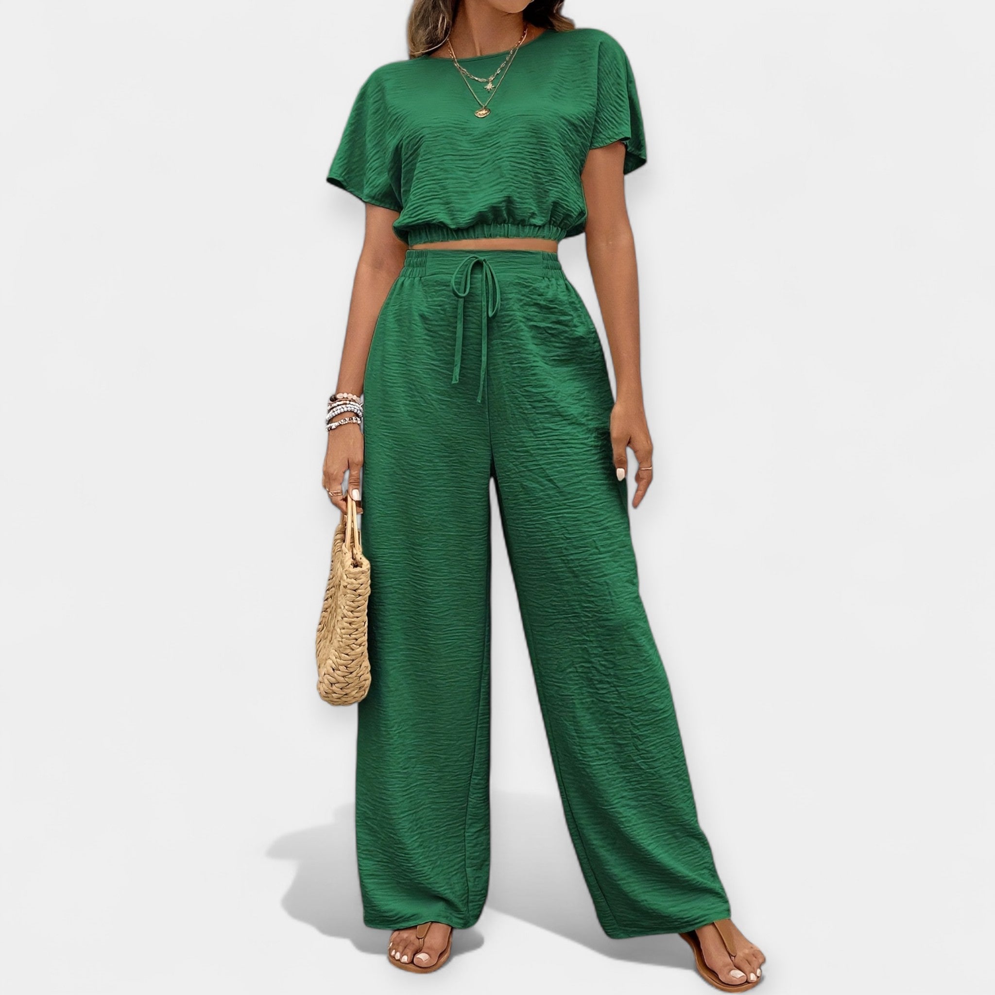 Elegantni komplet z udobnim ohlapnim krojem