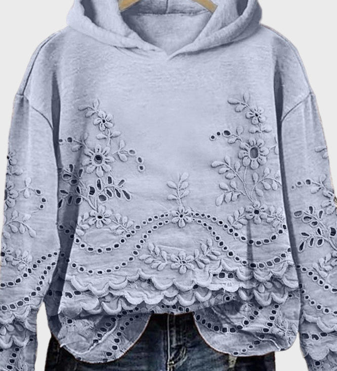 Hoodie s čipkom