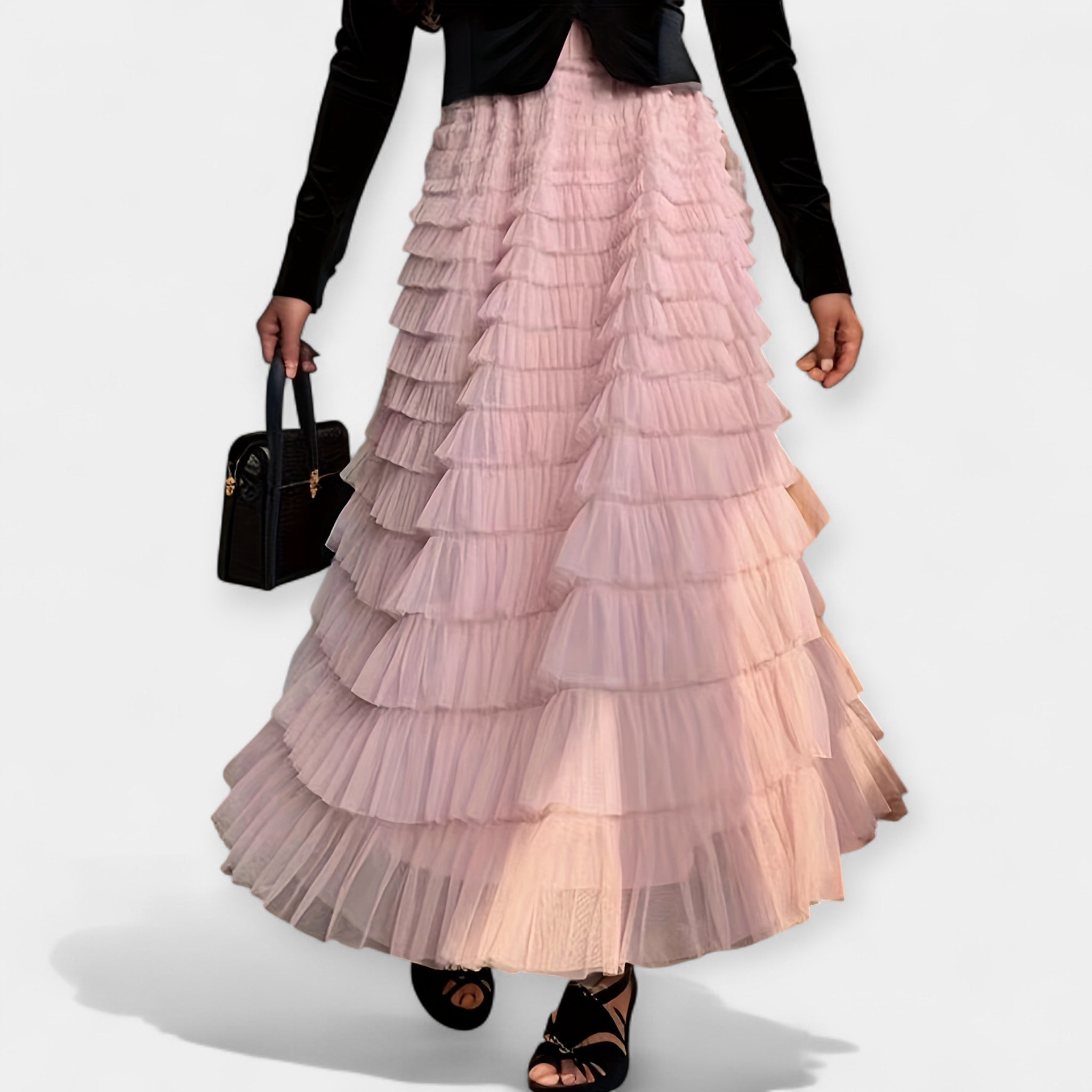 Elegantna Tulle Krila z Okrasnimi Detajli
