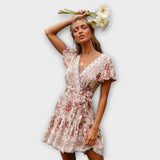 Bohemian Checkered Dress