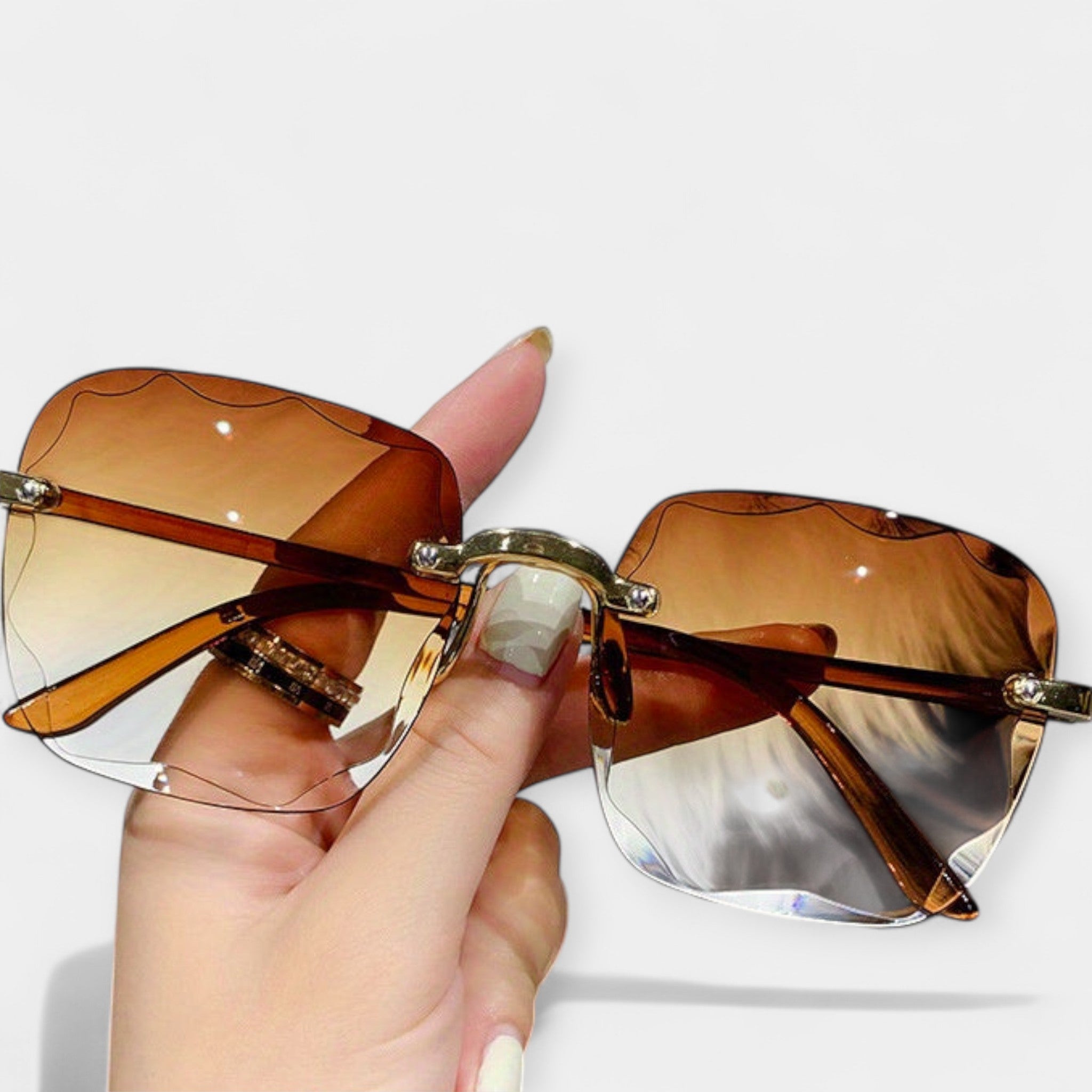 Klasična retro očala brez robov