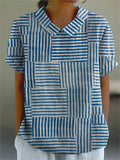 Amélia - Camisa de Padrão Listrado