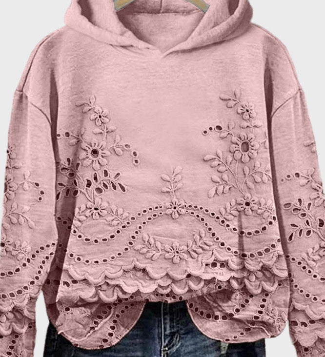 Hoodie s čipkom