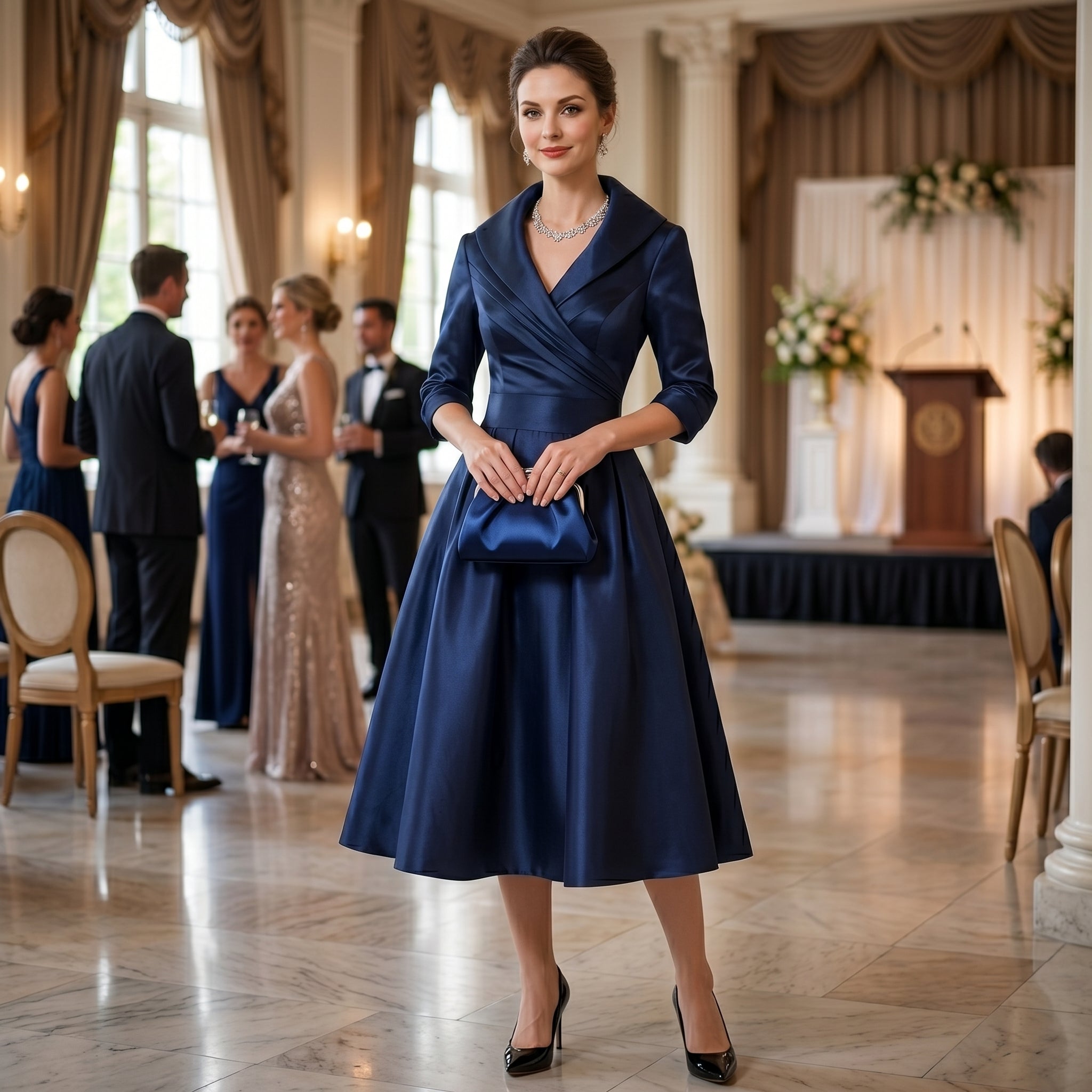Rosa – Elegantna vintage haljina