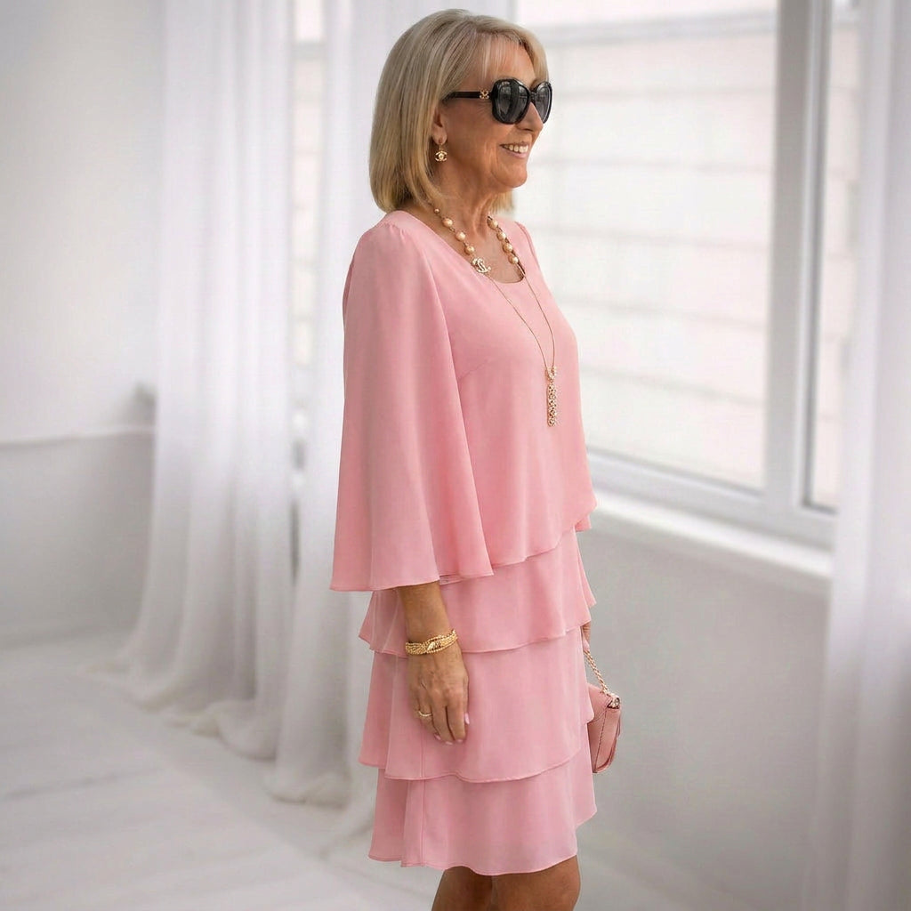 Catarina - Vestido Elegante e Confortável com Rendas