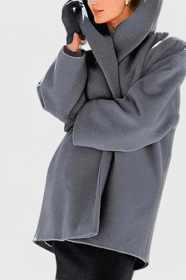 Aurora | Prevelik plašč iz volnene mešanice