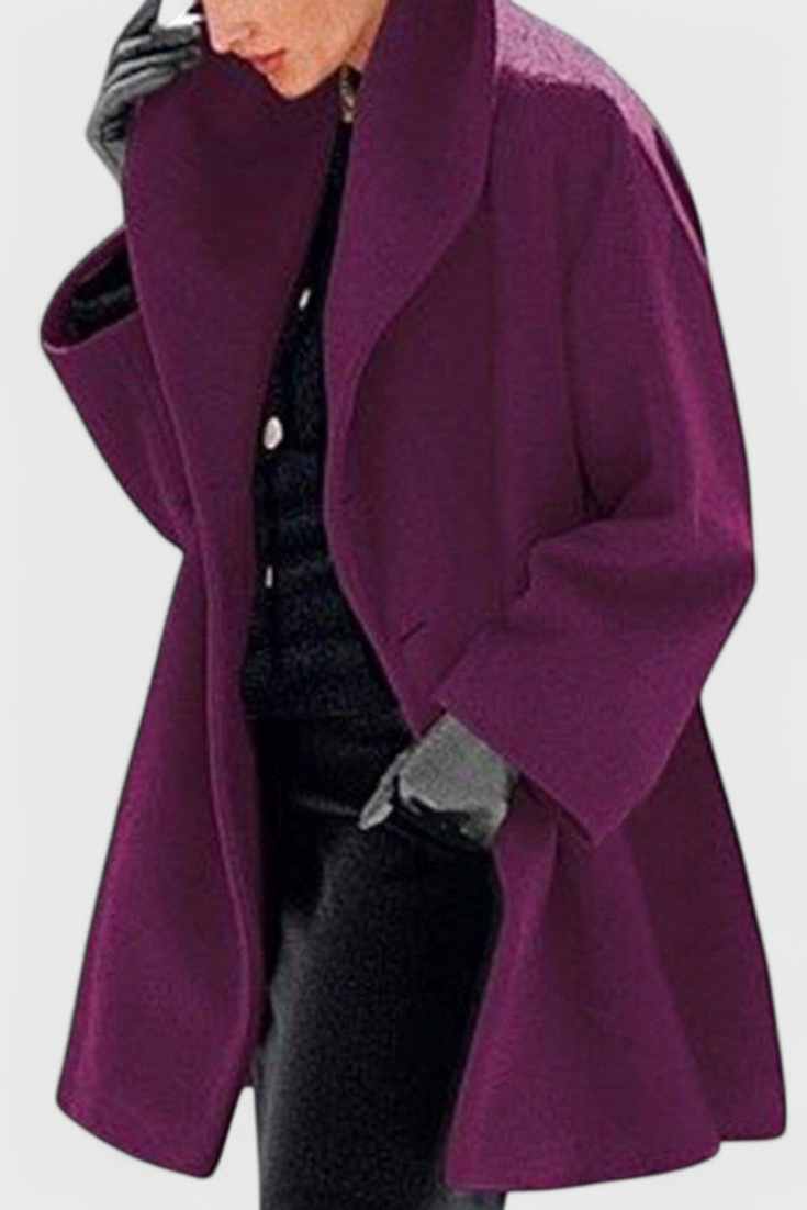 Aurora | Prevelik plašč iz volnene mešanice