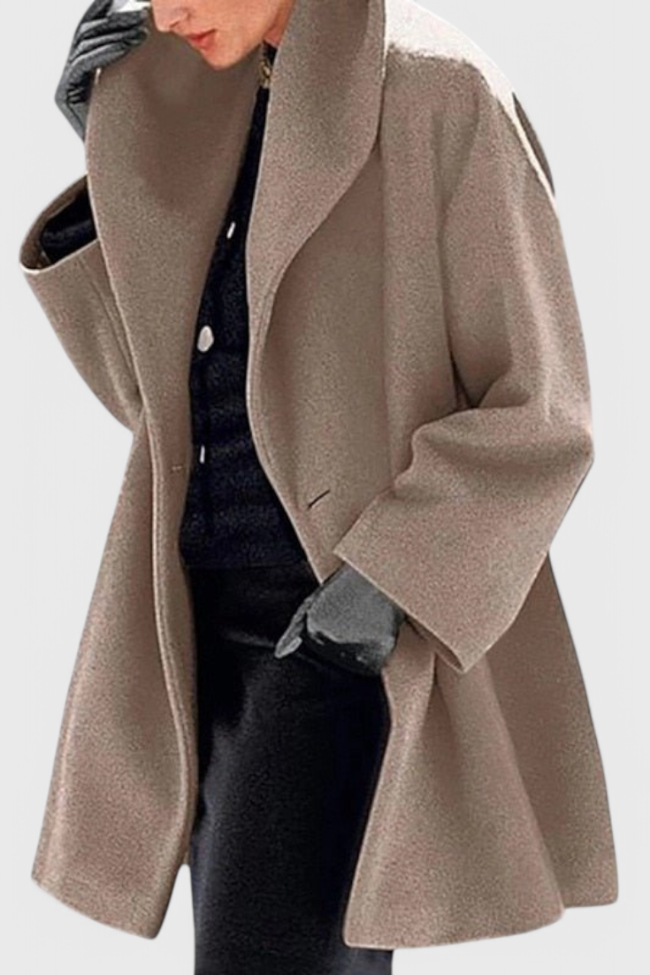 Aurora | Prevelik plašč iz volnene mešanice