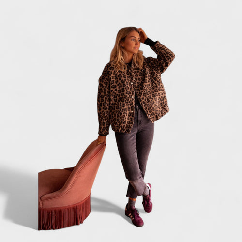 Rosa - Moderna jakna s leopard uzorkom