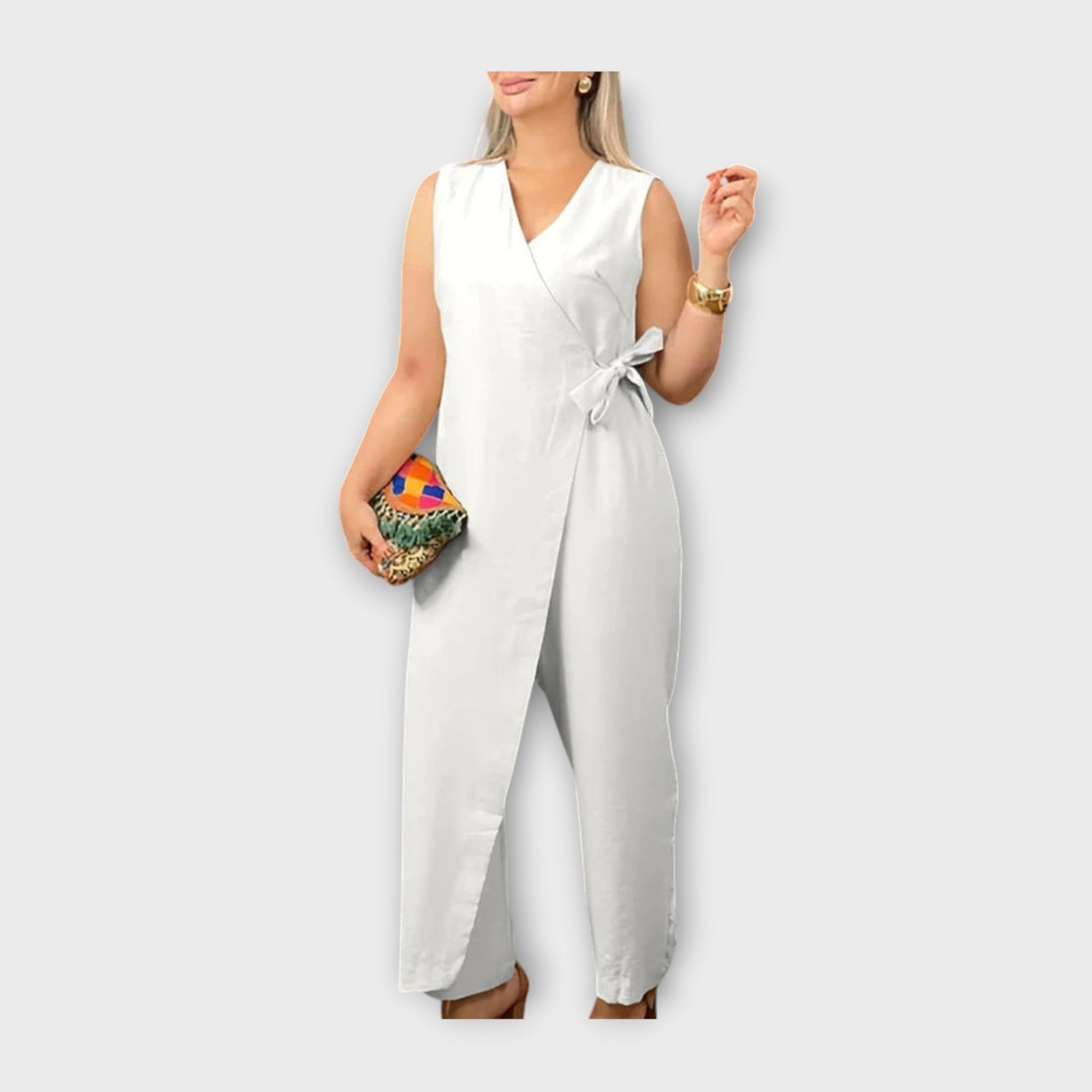 Jumpsuit z Pasom v Dolžini