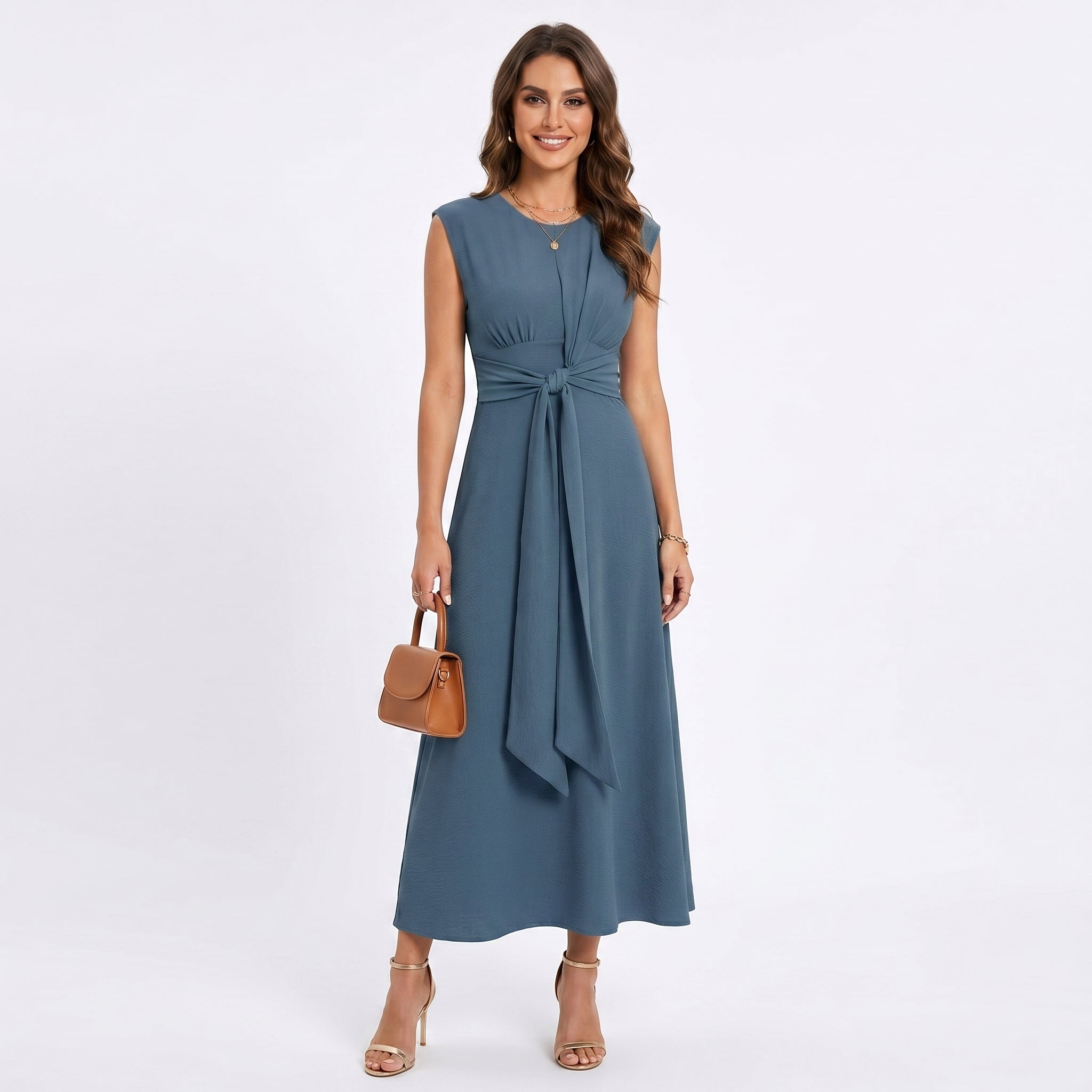 Emília – Elegantna maxi haljina bez rukava