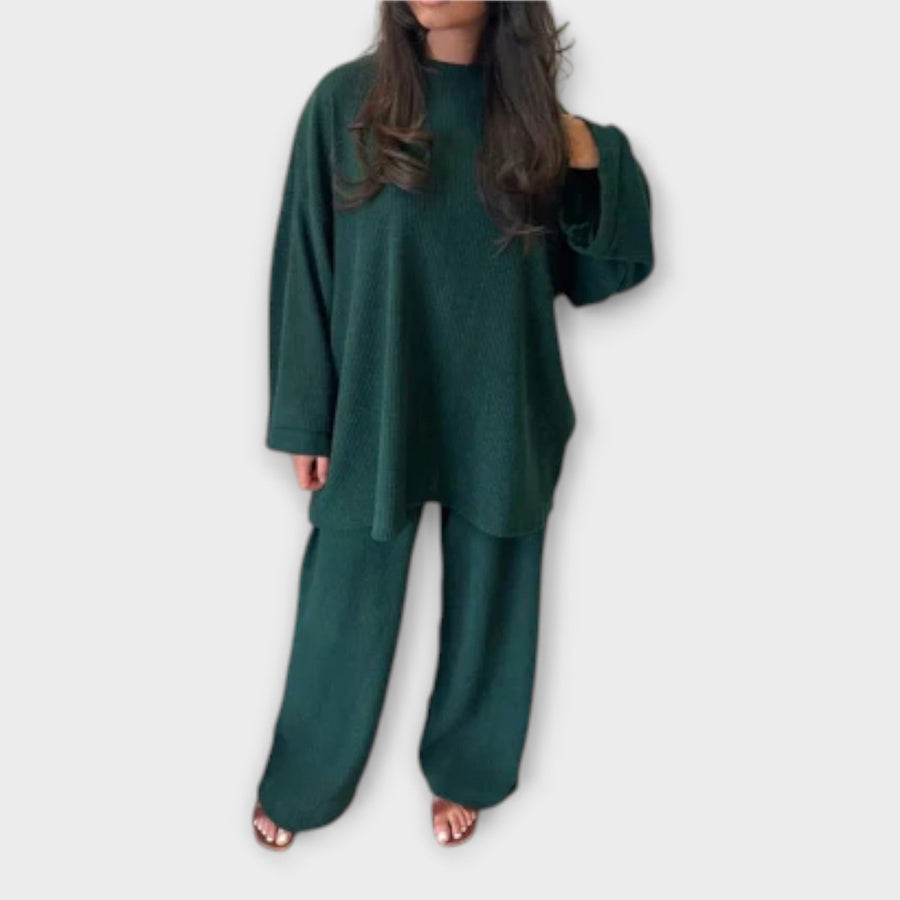 Ingrid - Conjunto Plus Size Acanalado