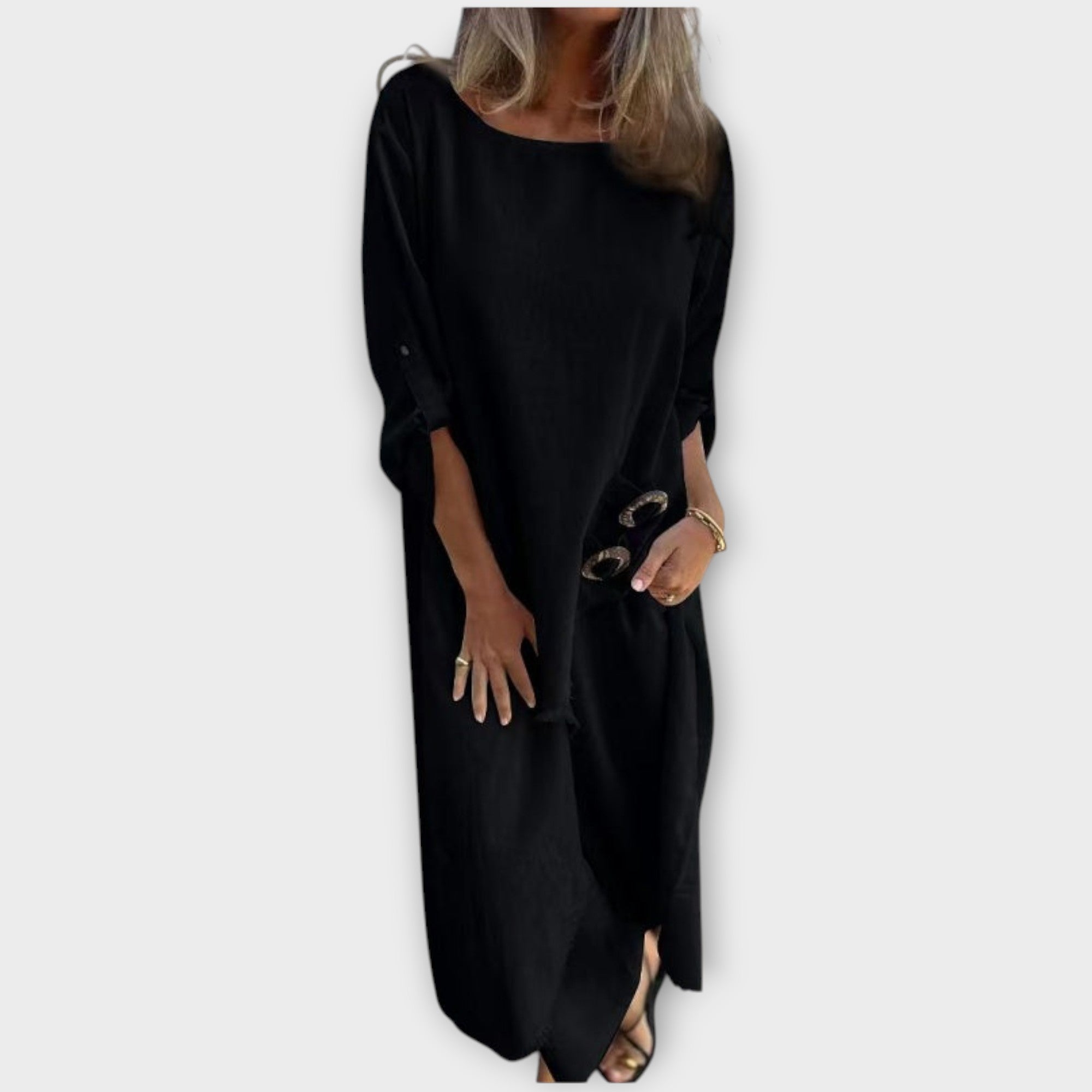 Udoben dvodelni laneni komplet