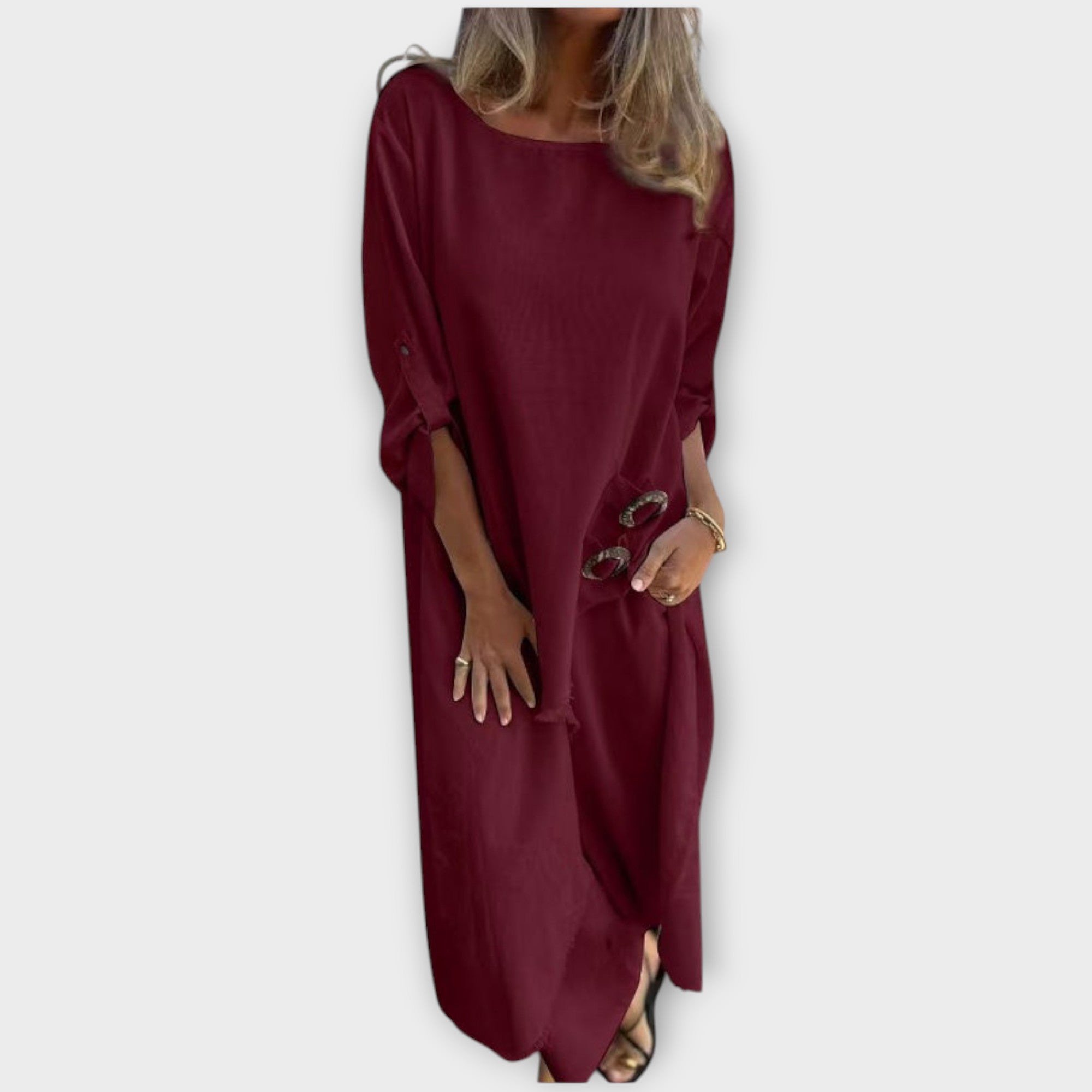 Udoben dvodelni laneni komplet