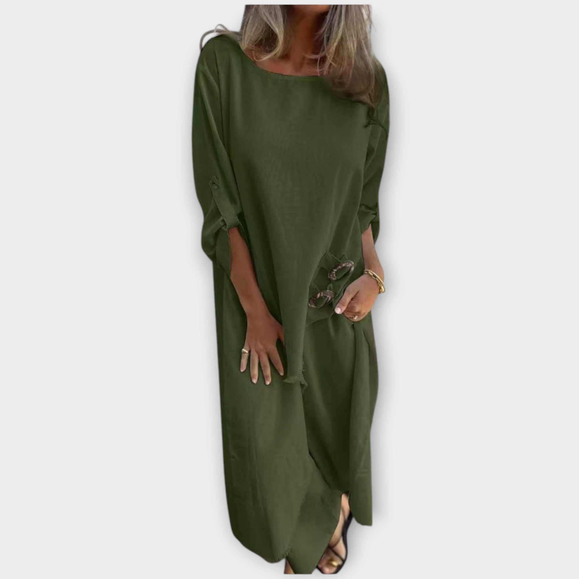 Udoben dvodelni laneni komplet