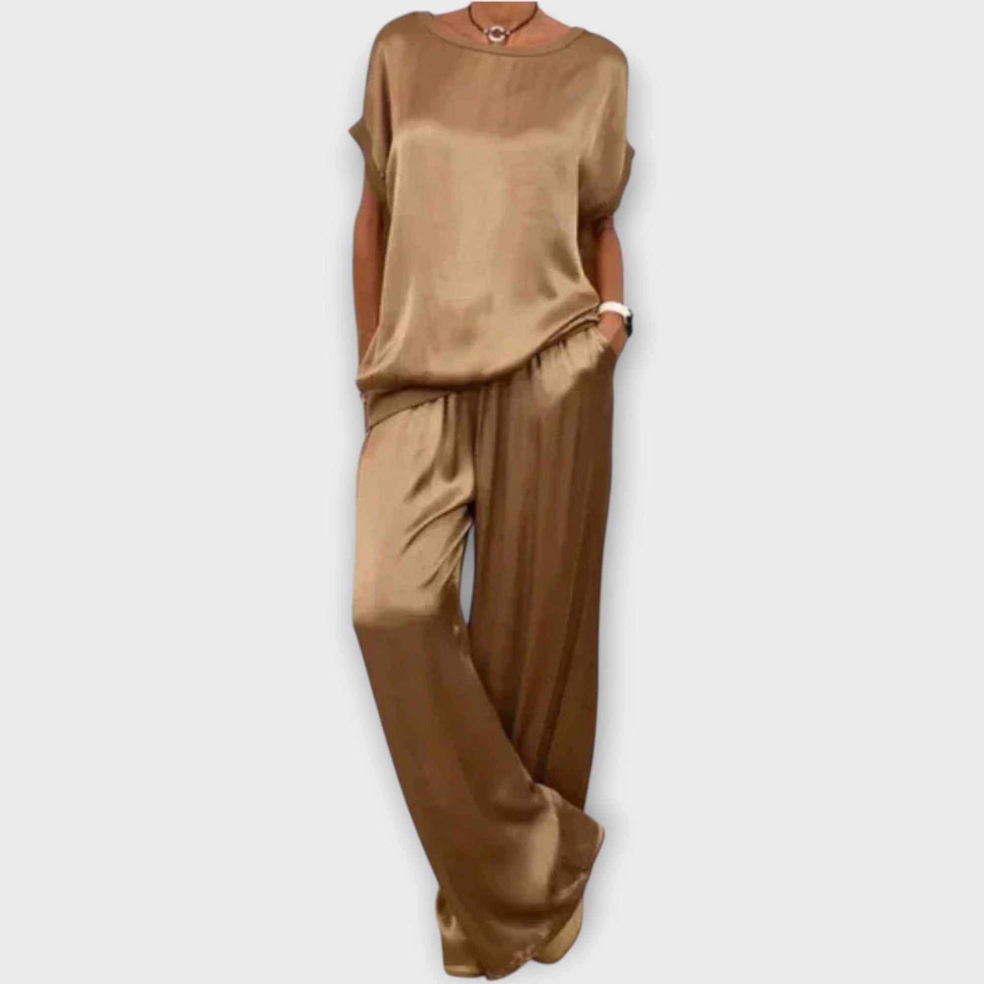 Luxe Satin Two-Piece Set