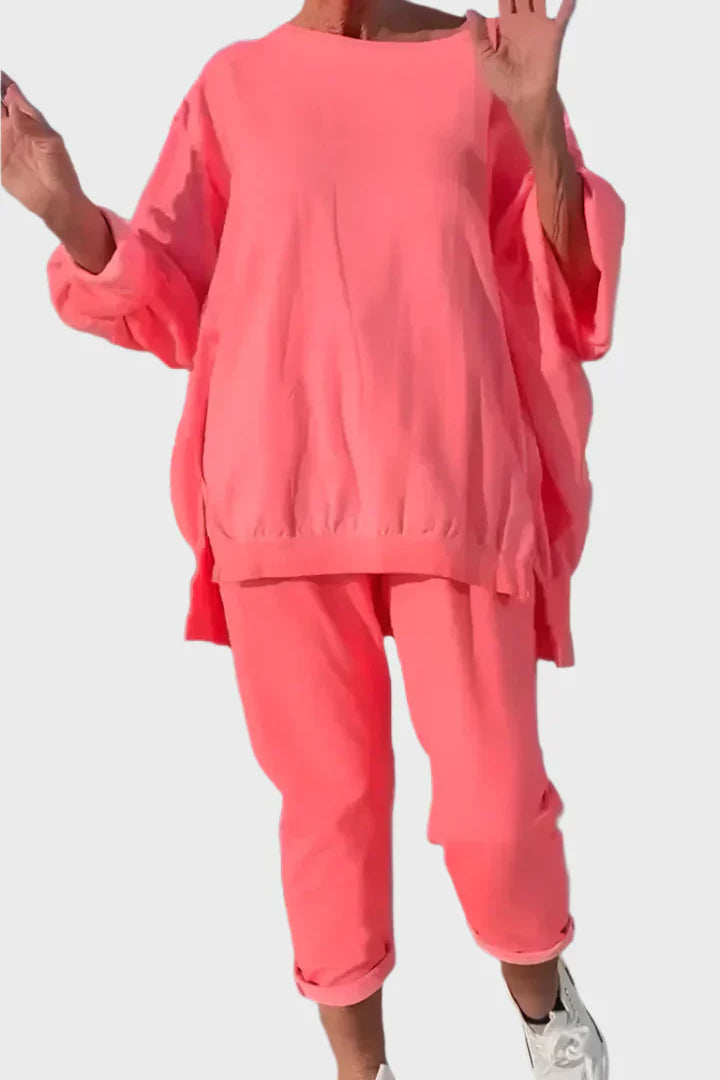 Komplet z okroglo ovratnikom